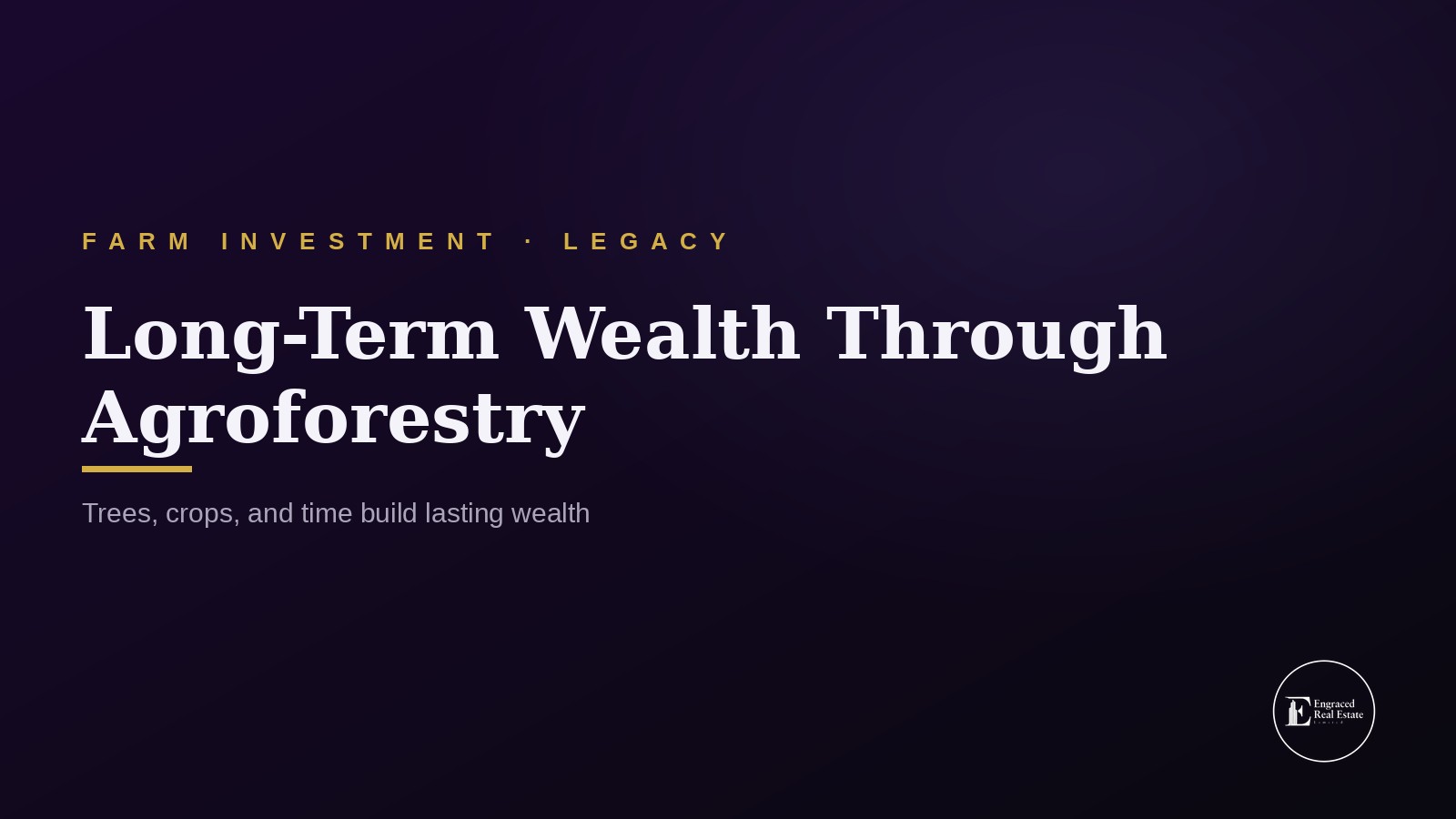 Long-Term Wealth Building Through Agroforestry Investment in Nigeria