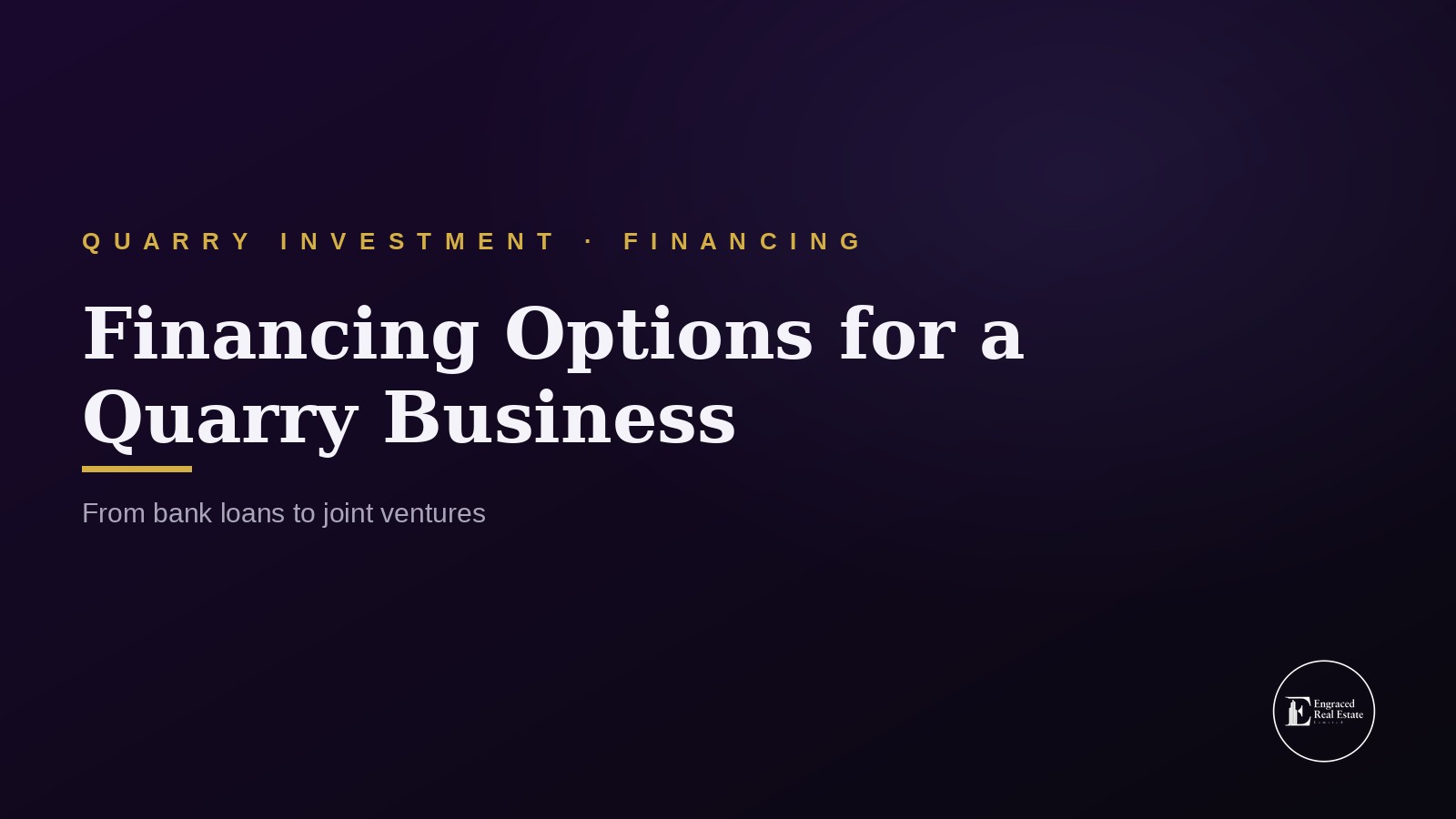 Bank Loans and Financing Options for Starting a Quarry Business in Nigeria