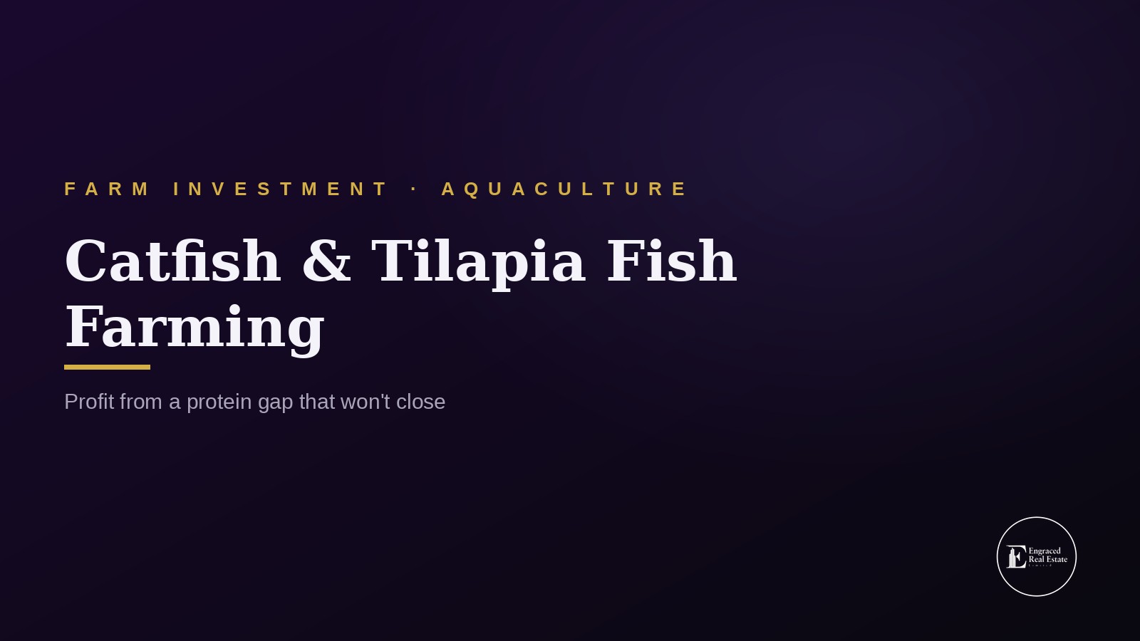 Catfish and Tilapia Fish Farming as a Profitable Venture