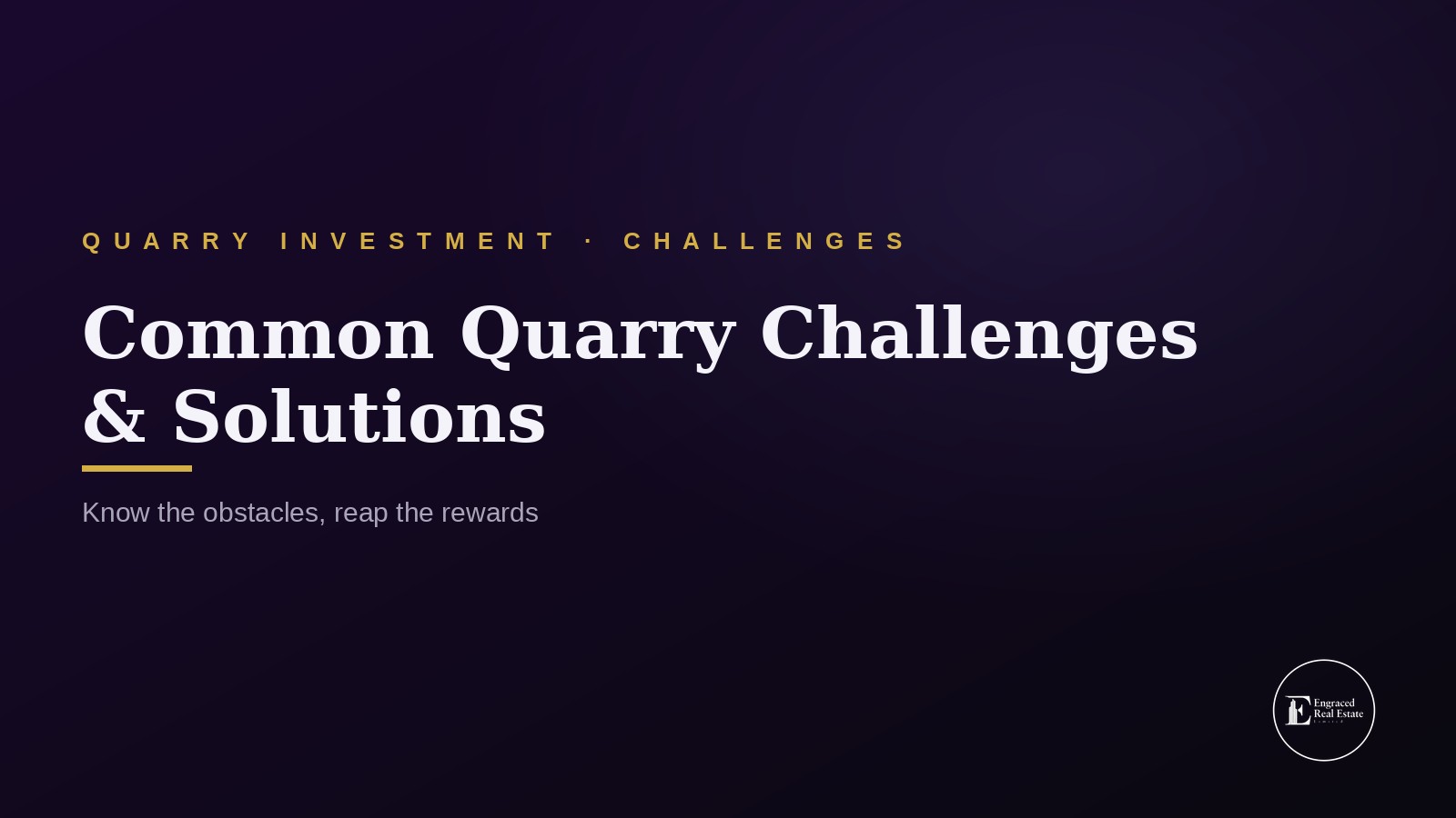 Common Challenges Facing Quarry Operators in Nigeria and Solutions