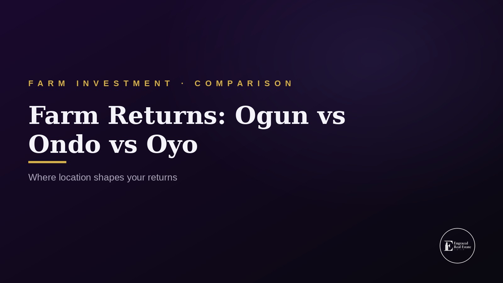 Farm Investment Returns in Ogun vs Ondo vs Oyo State: A Detailed Comparison