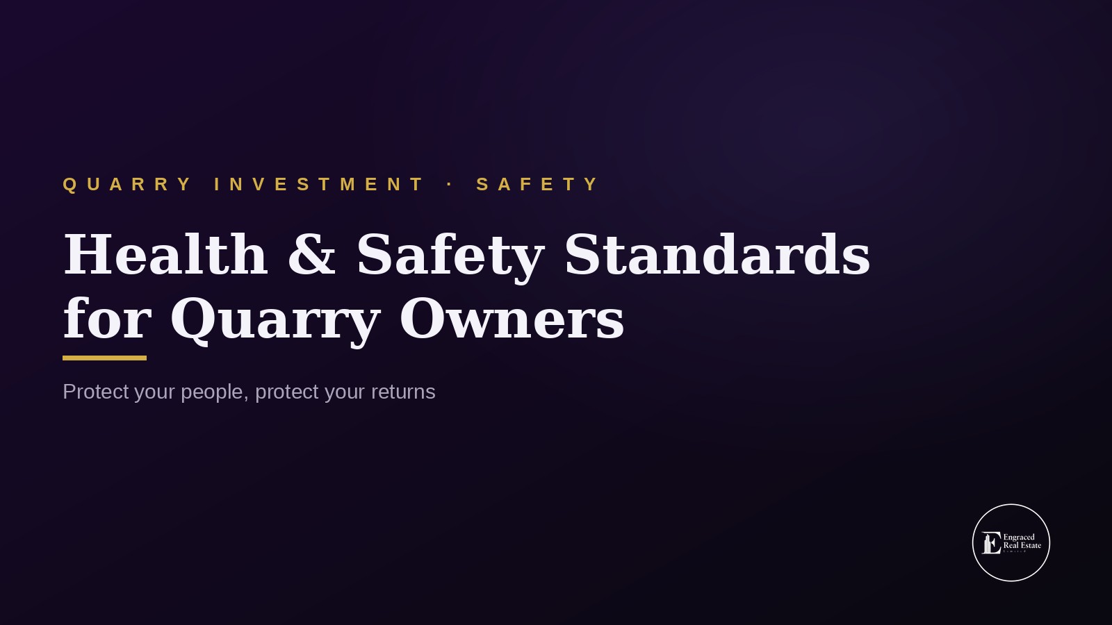 Health and Safety Standards Every Quarry Owner Must Maintain