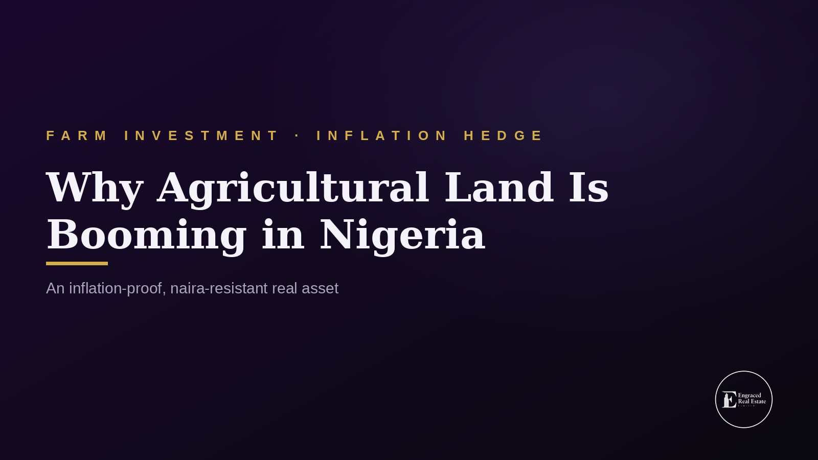 Inflation-Proof Investment: Why Agricultural Land Is Booming in Nigeria