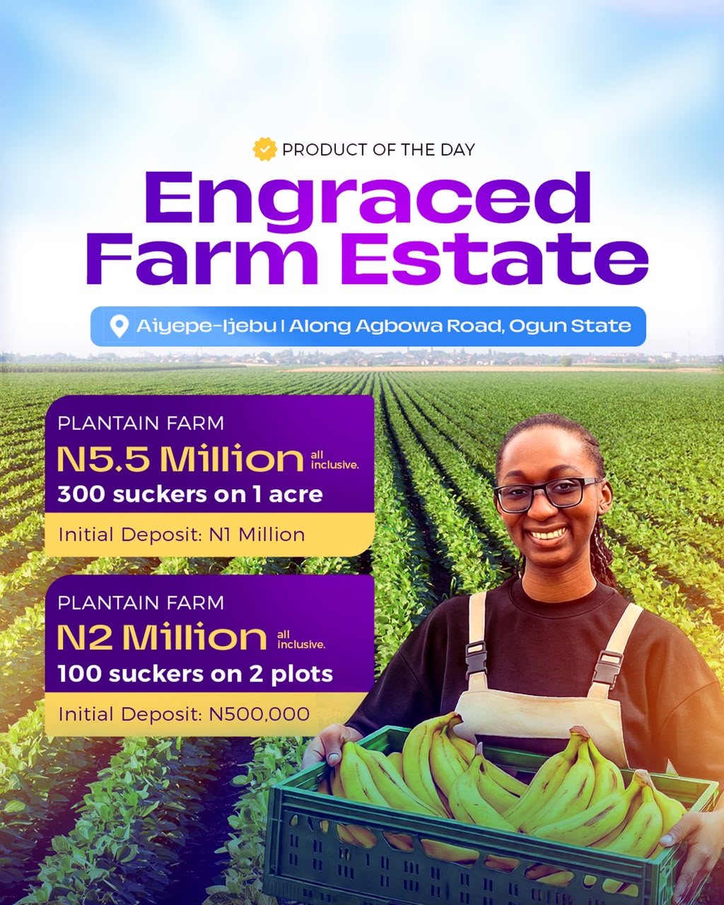 Engraced Farm Estate — Oil Palm & Plantain